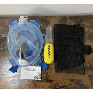 Oceans7 Full Face Snorkel Mask Detachable Mount Mesh Bag Aqualeisure